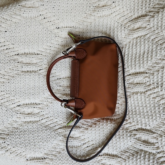 Longchamp Le Pliage Pouch With Handle - Cognac - strap kit included - Picture 3 of 7